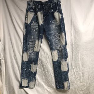 GS-511 JEANS blue acid washed jeans 29 x 27 HALLOWEEN